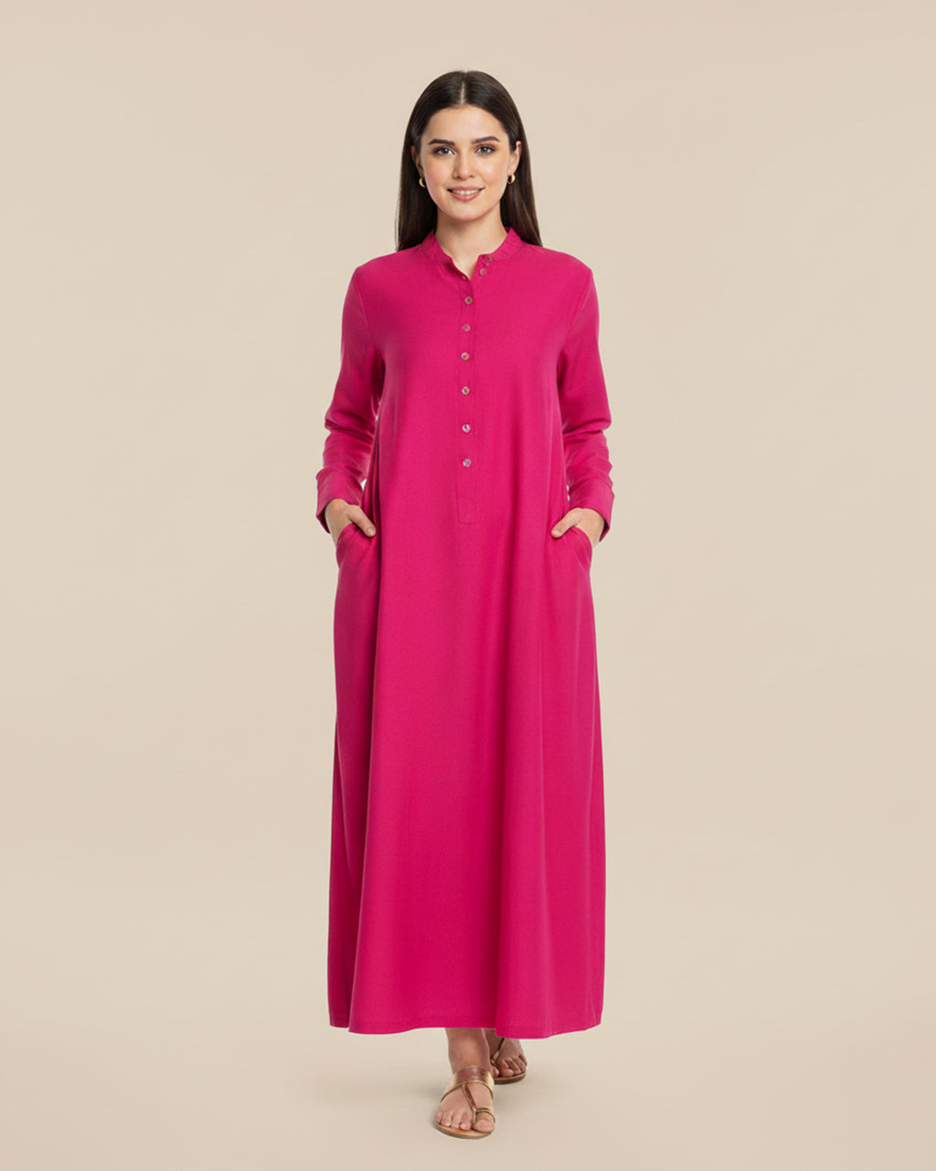 2-Piece Deep Baribe Pink Ready to Wear Dress