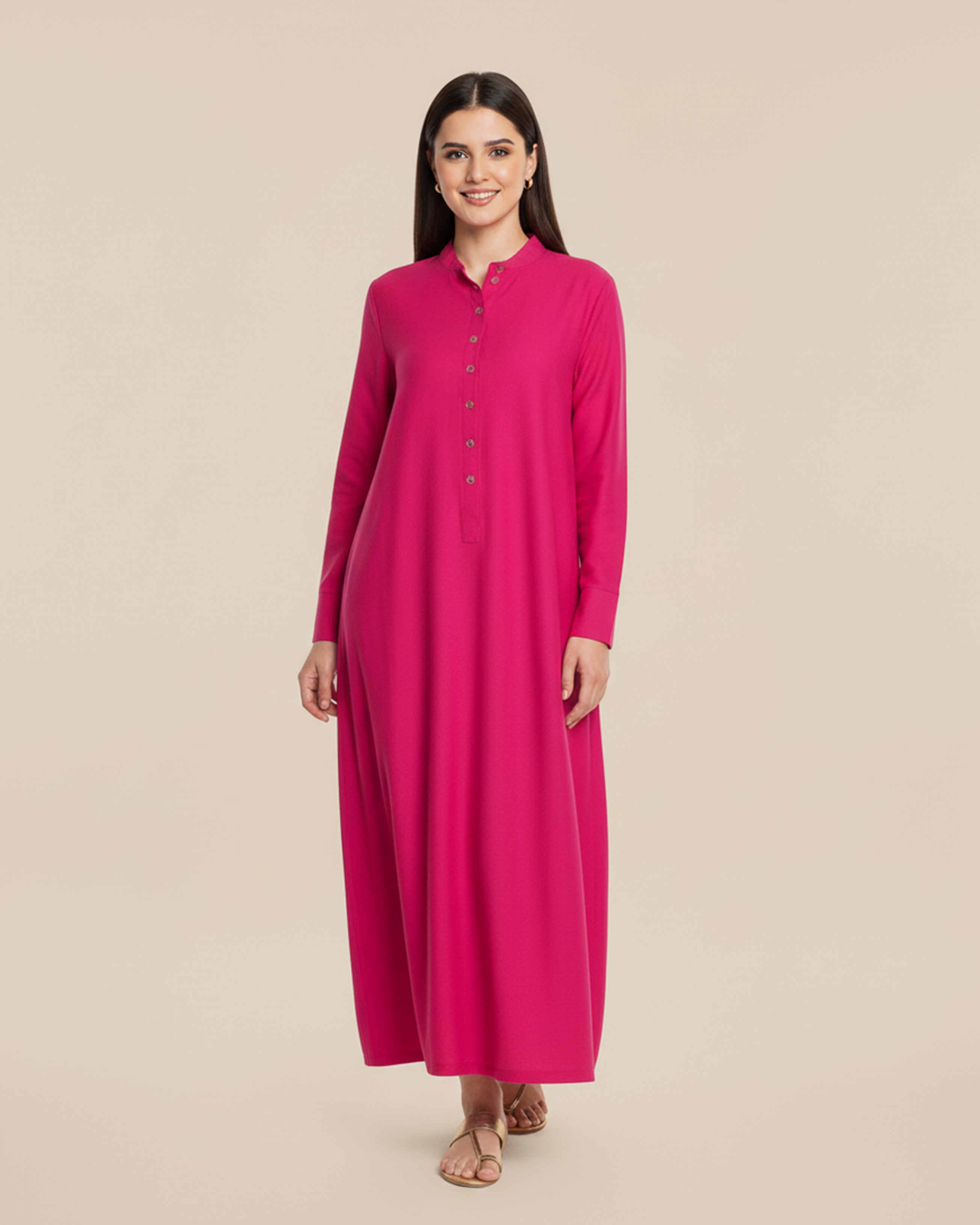 2-Piece Deep Baribe Pink Ready to Wear Dress