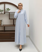 Blue Lining Long Dress