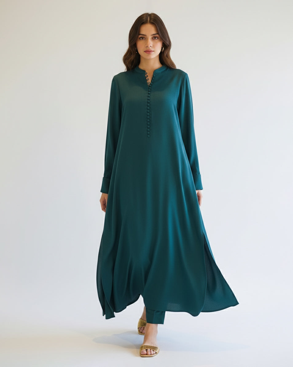 2-Piece Deep Baribe Pink Ready to Wear Dress