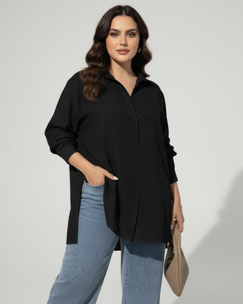 Button Down Shirt Black