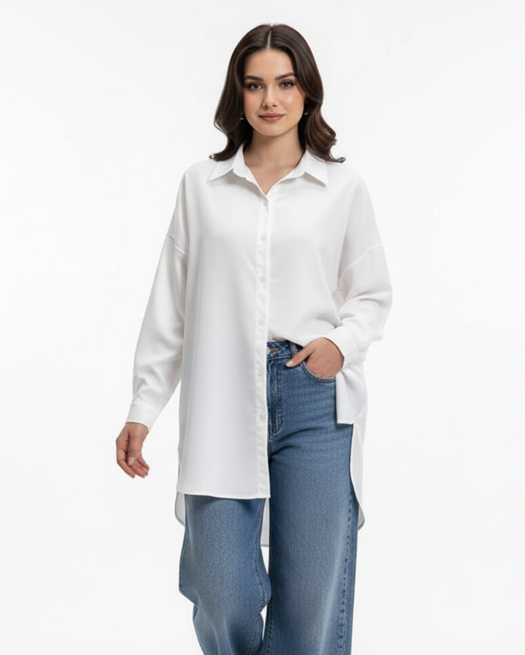 Button Down Shirt White