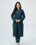 2-Piece Deep Ocean Blue Ready to Wear Dress