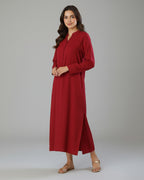 2-Piece Sky Maroon Ready to Wear Dress