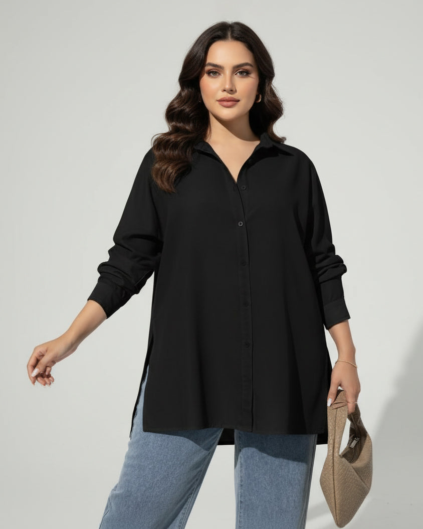 Button Down Shirt Black