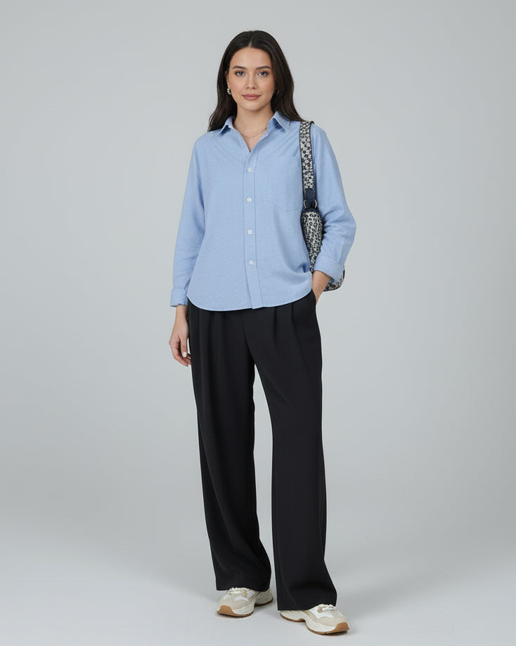 Button Down Shirt Sky Blue