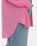 Button Down Shirt Plain Pink