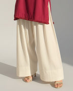 2-Piece Sky Maroon & Off White Ready to Wear Dress